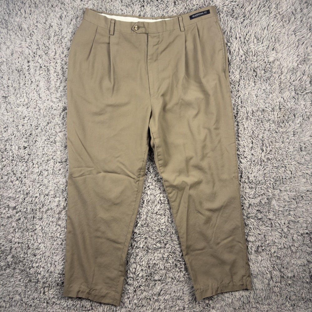 Jos. A. Bank Executive Mens Size 36R Double Pleated Pants %100 Wool